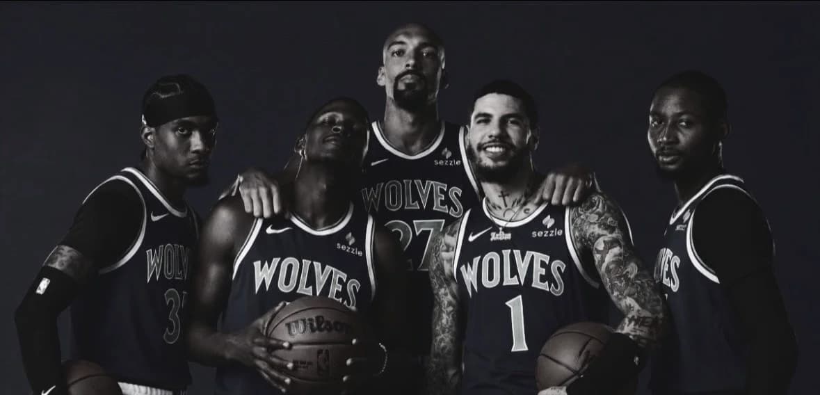 Minnesota alineará su quinteto titular en el primer partido de pretemporada