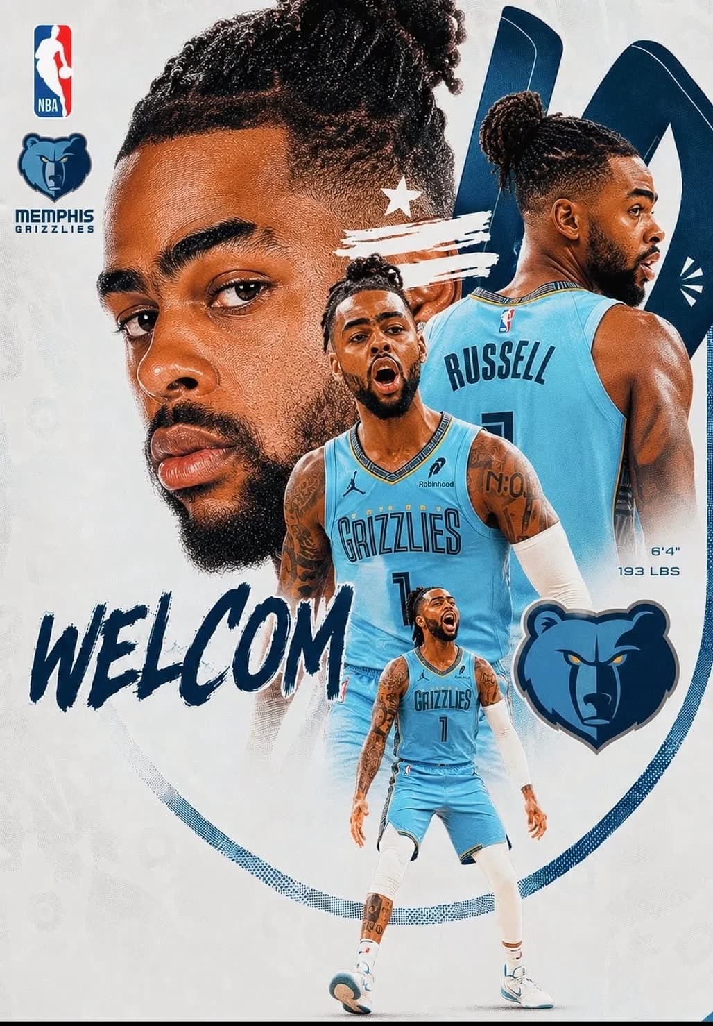 D’Angelo Russell en riesgo de corte en Memphis por exceso de plantilla
