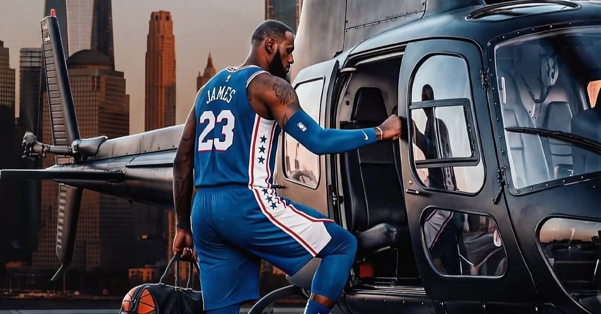 Silver aclara el helicóptero de Fanatics para LeBron James